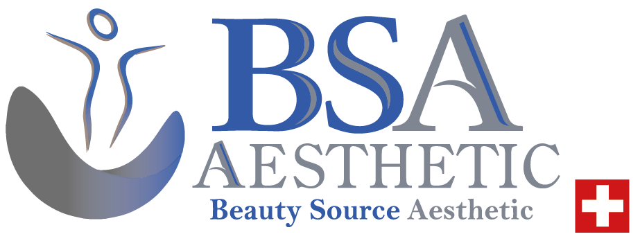 Logo BSA AESTHETIC Blu orizzontale